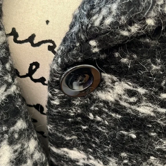 ZARA Wool & Mohair shawl collar jacket Sz Medium $149 - Picture 11 of 11